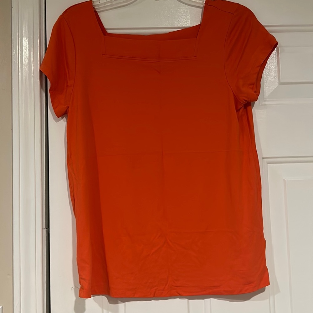 Cupio vibrant orange summer top.  Size M.  Good condition